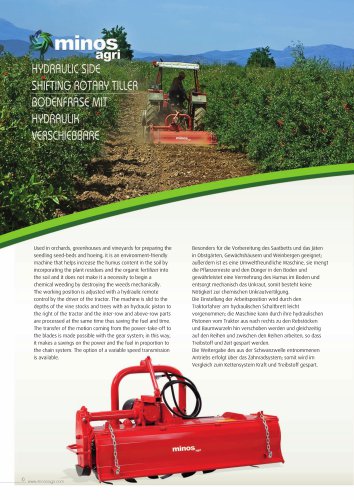 HYDRAULIC SIDE SHIFTING ROTARY TILLER