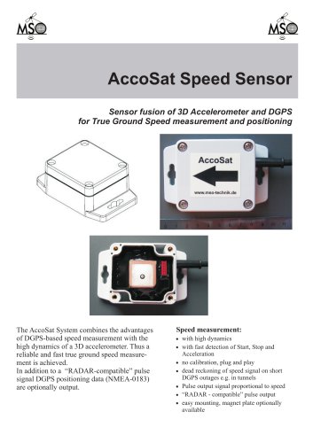 AccoSat Speed Sensor