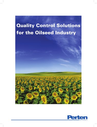 Analysis solutions for oilseed processing