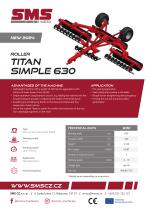 Compacting roller TITAN SIMPLE