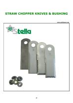 STRAW CHOPPER KNIVES & BUSHING