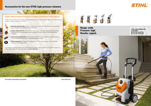 STIHL HIGH-PRESSURE CLEANERS
