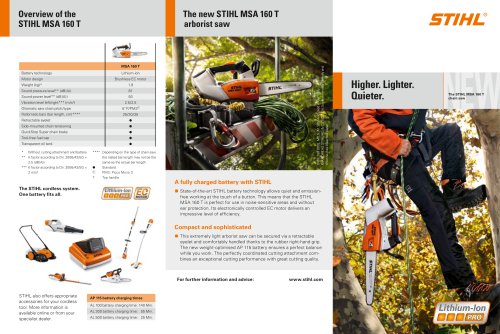 STIHL MSA 160 T