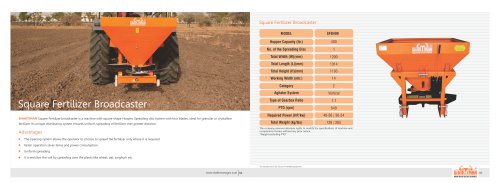 Square Fertilizer Broadcaster