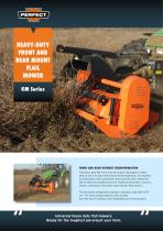 HEAVY-DUTY FRONT AND  REAR MOUNT FLAIL  MOWER KM Series