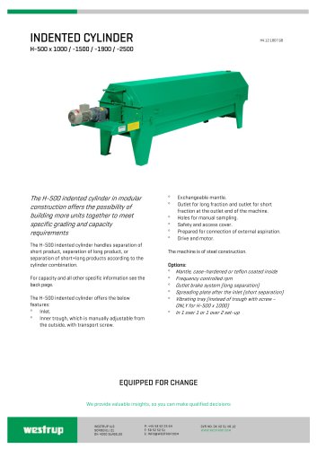 INDENTED CYLINDER H4.12.1807.GB H-500 x 1000 / -1500 / -1900 / -2500