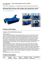 Mounted disc harrow 8521N