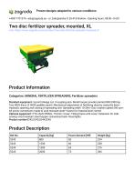 Mounted fertilizer spreader 5242