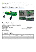 Mounted rake tedder 1351
