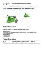 Potato harvester machine