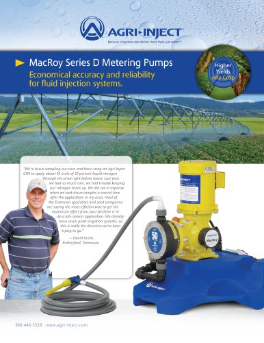 MacRoy Series D Metering Pumps