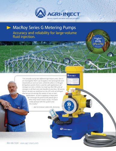 MacRoy Series G Metering Pumps