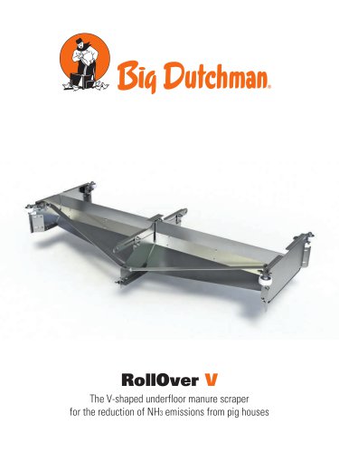 RollOver V manure scraper