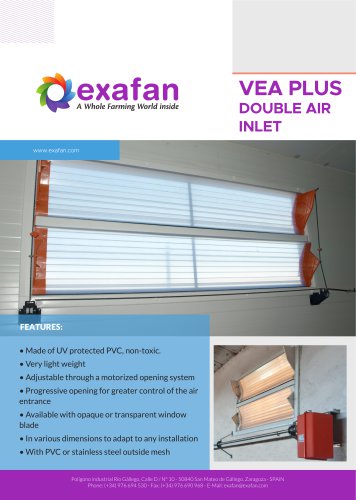 Sheet - VEA-PLUS Air inlet