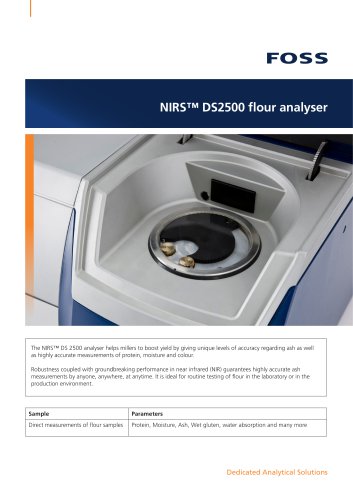 NIRS™ DS 2500 Flour Analyzer