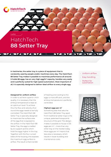 HatchTech 88 Setter Tray