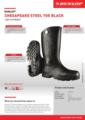 Chesapeake steel toe Black