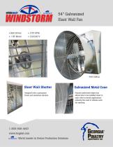 54” Galvanized Slant Wall Fan