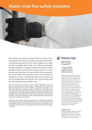 Water mist fire safety systems