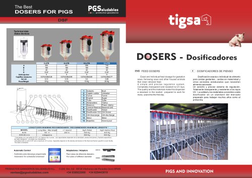 PIG FEED DOSERS