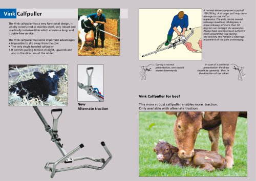 leaflet vink calfpuller