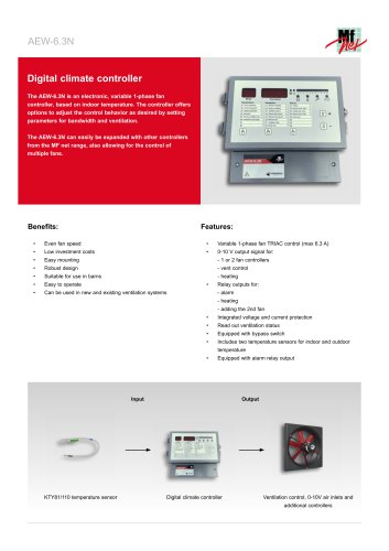 AEW-6.3N digital climate controller