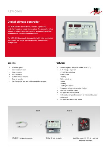 AEW-D10N digital climate controller