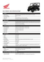 2024 PIONEER 1000-5 SPECIFICATIONS*