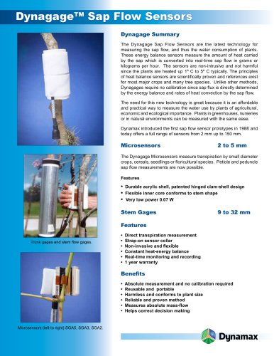 Dynagage Sap Flow Sensor