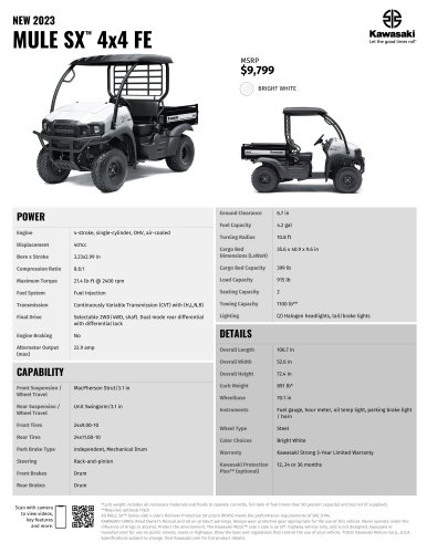 MULE SX™  4x4 FE