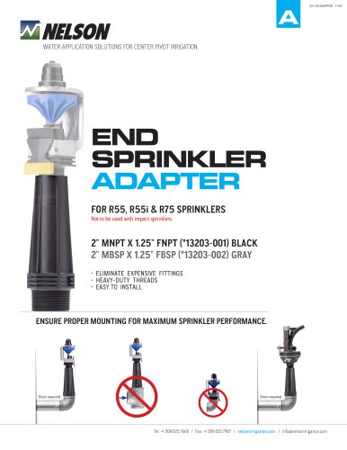 END SPRINKLER ADAPTER