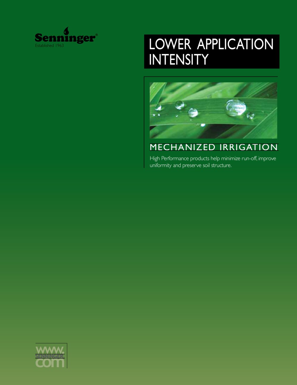 Pivot Catalog - Senninger Irrigation, Inc.