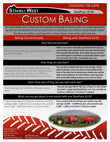 CUSTOM BALING