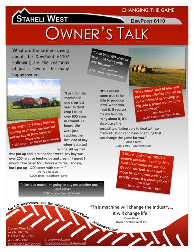 OWNER’S TALK