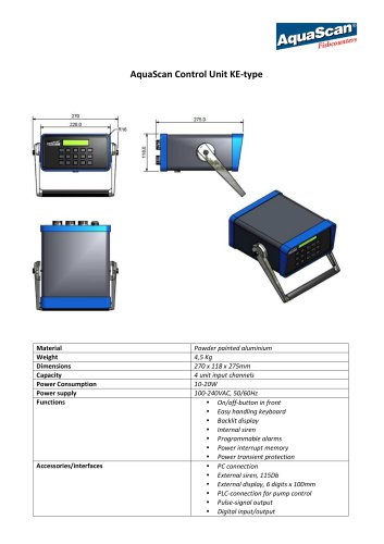 AquaScan Control Unit KE-type