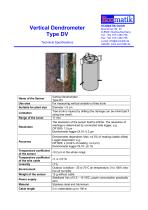 Vertical Dendrometer Type DV