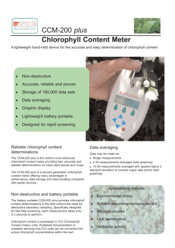 CCM-200 plus Chlorophyll Content Meter