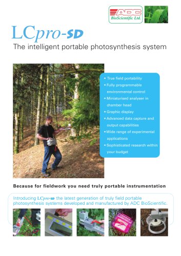 LCpro-SD Advanced Photosynthesis Measurement System
