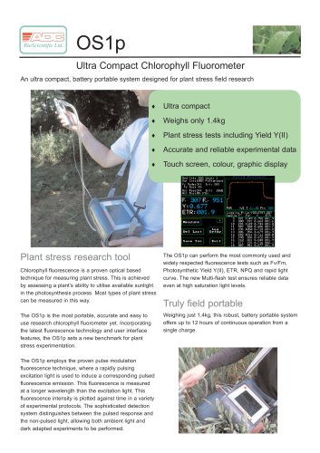 OS1p Ultra-Compact Chlorophyll Fluorometer