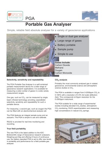 PGA Portable Gas Analyser