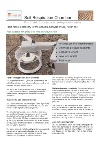 Soil Respiration Chamber