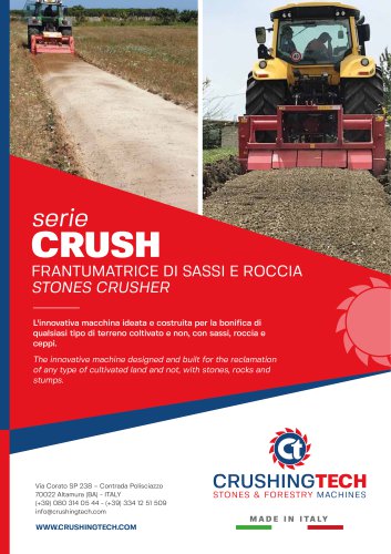 scheda tecnica fresa stones crusher CR