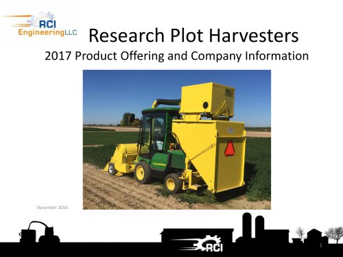 RCI Plot Research Equipment