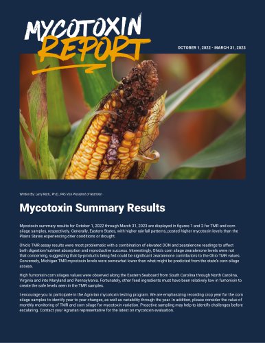 Mycotoxin Summary Results