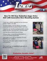 New TJ-100 Gear Reduction Auger Drive Unit with Innovative New Mounting System