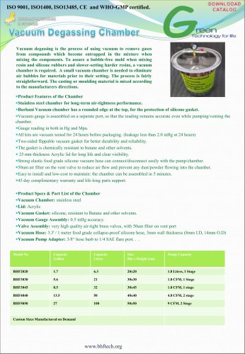 vacuum degassing chamber ss tank