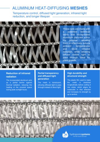 Thermo-diffussing mesh with aluminum