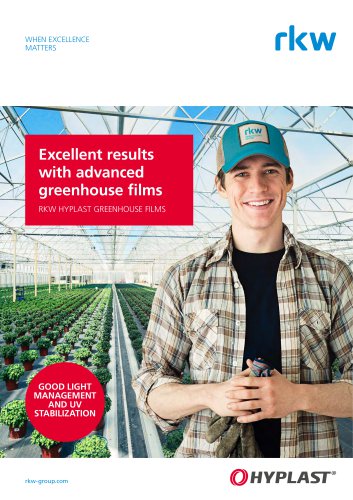 RKW HYPLAST GREENHOUSE FILMS