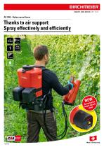 Air supported spraying