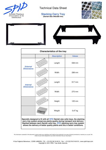 Stacking Carry Tray